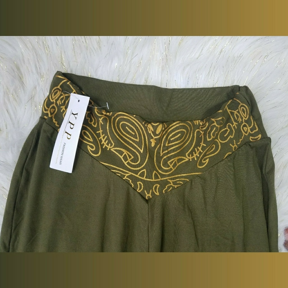 SOLD 💙2/$20 YPP Comfy Boho Flare Pastel Pants - Picture 4 of 4